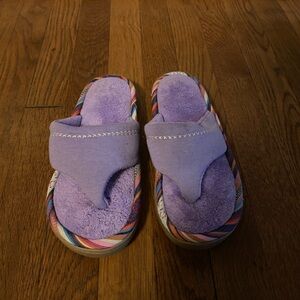 Source Unknown Purple and Multicolor Women's Slippers